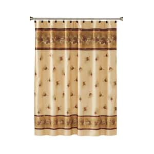 70 in. Pinehaven Fabric Shower Curtain