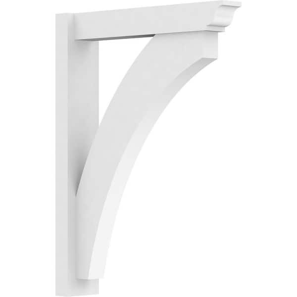 Ekena Millwork Thorton 5 in. W x 32 in. H x 24 in. D Signature Urethane Polyurethane Outlooker with Traditional Ends
