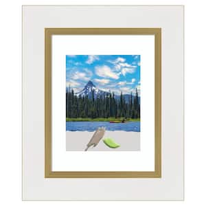 Eva White Gold Picture Frame Opening Size 11 x 14 in. (Matted To 8 x 10 in.)