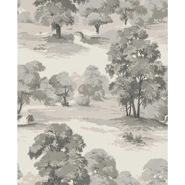 Advantage Grey Sherwood Glade Wallpaper Sample