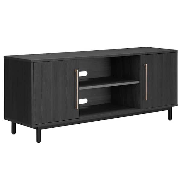 Meyer&Cross Julian 58 in. Charcoal Gray TV Stand Fits TV's up to 65 in.