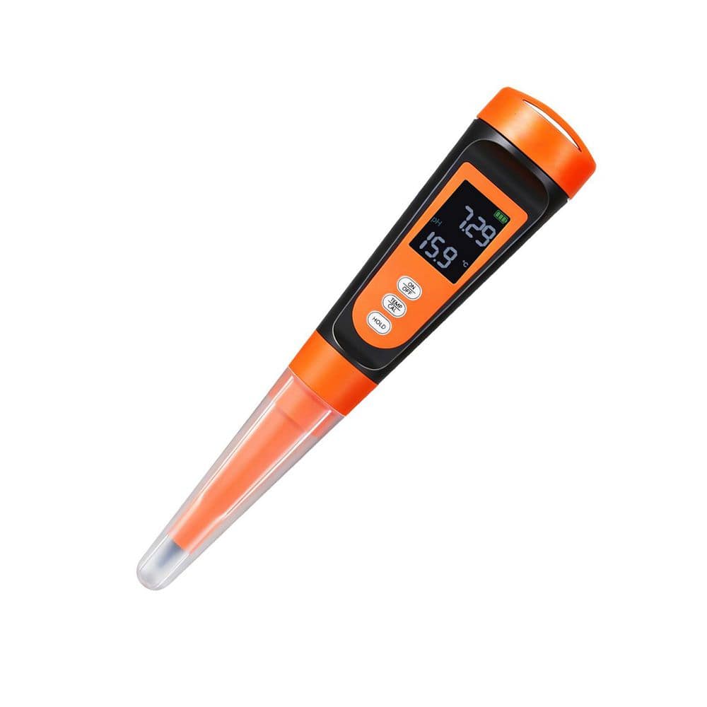 Food pH Meter, 0-14 pH Range, Waterproof Probe, Portable Test Kit with Temperature Adjustment, Calibration Packets price history on PriceWatchPro