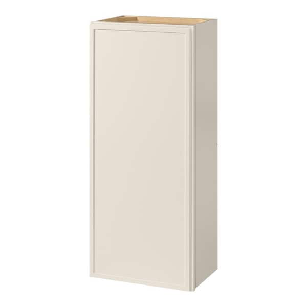 Leyton 18 in. W x 12 in. D x 42 in. H Ready to Assemble Plywood Slim Shaker Wall Kitchen Cabinet in Antique White