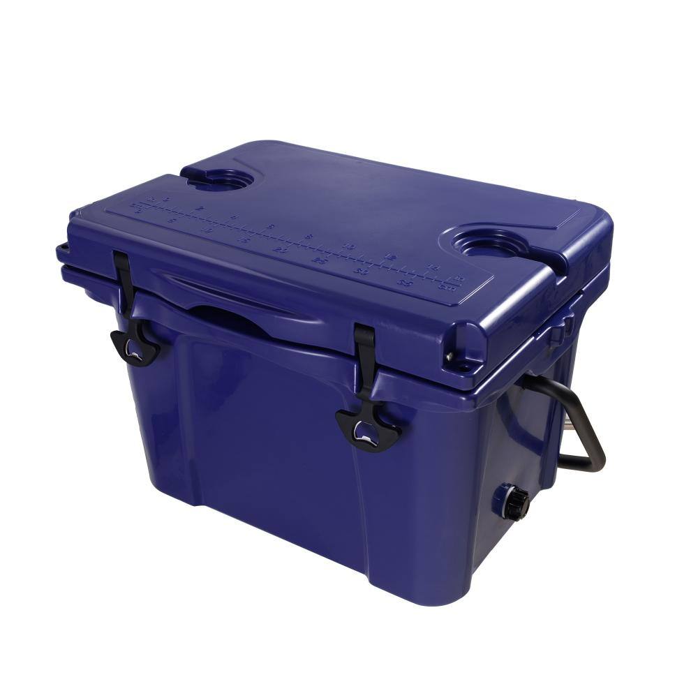 25 qt. Blue Portable Hard Cooler with 5-Day Ice Retention, Bottle Opener and Cup Holder for Camping Beach Fishing price history on PriceWatchPro