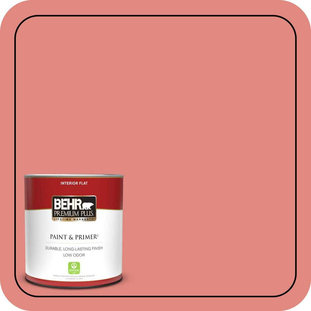 1 qt. #170D-5 Mellow Coral Flat Low Odor Interior Paint & Primer price history on PriceWatchPro