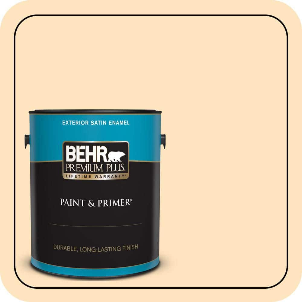 1 gal. #320C-2 Cream Yellow Satin Enamel Exterior Paint & Primer price history on PriceWatchPro
