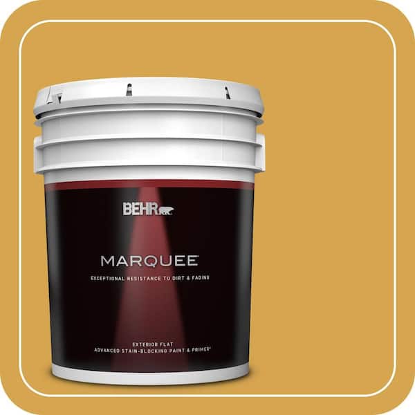 BEHR MARQUEE 5 gal. #M290-6 Plantain Chips Flat Exterior Paint & Primer