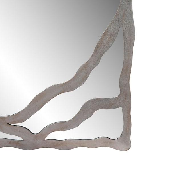 THKSHOUZ Grey 25.6 in. W x 39.37 in. H Industrial Irregular