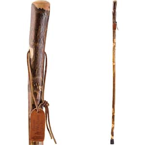 Brazos Handcrafted Wood Walking Stick, Twisted Oak, Ergonomic Style Handle,  for Men & Women, Made in the USA, Tan, 48