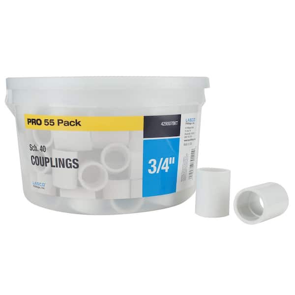 Apollo 3/4 in. Sch. 40 PVC Coupling (55-Pack)