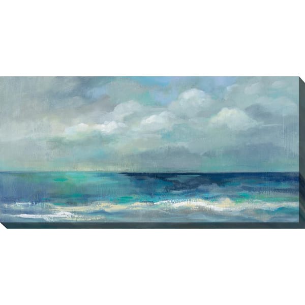 48 in. x 24 in. Outdoor Blue On Blue Art OU-80528-2448 - The Home Depot