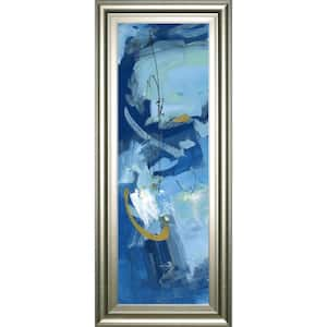 "Modra II" By Pasion Framed Print Abstract Wall Art 42 in. x 18 in.