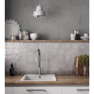 Gray 4 in. x 4 in. Polished and Honed Ceramic Mosaic Tile (50 Cases/269 sq. ft./Pallet)