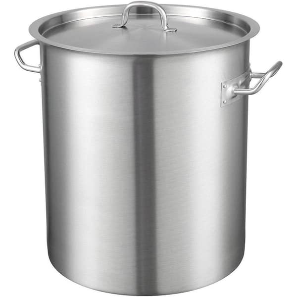 42 qt. Stainless Steel Stock Pot with Lid Heavy Duty Commercial Grade