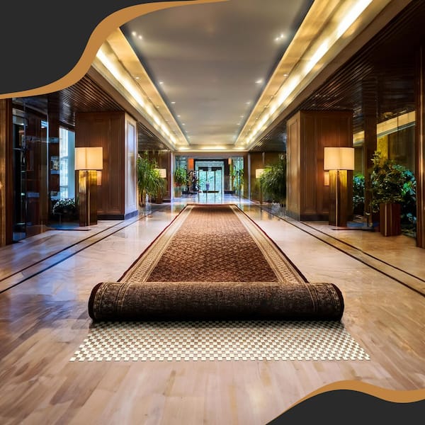 3 ft. x 60 ft. Non-Slip Rug Pad Roll : Heavy Duty Grip