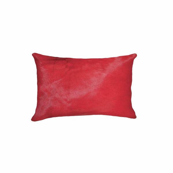 red leather throw pillows