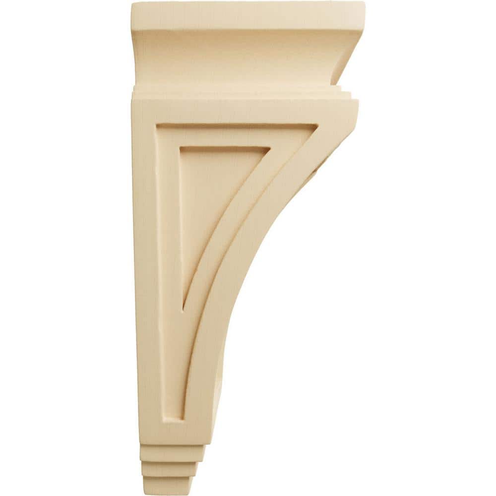 Unfinished Maple Traditional 6" x 4" x 9" Corbel