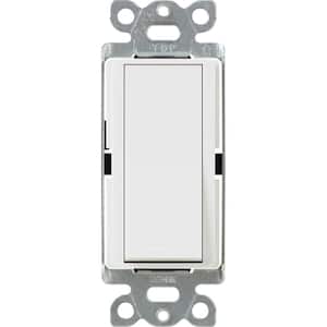 Claro On/Off Switch, 15 Amp/4 Way, White (CA-4PS-WH)