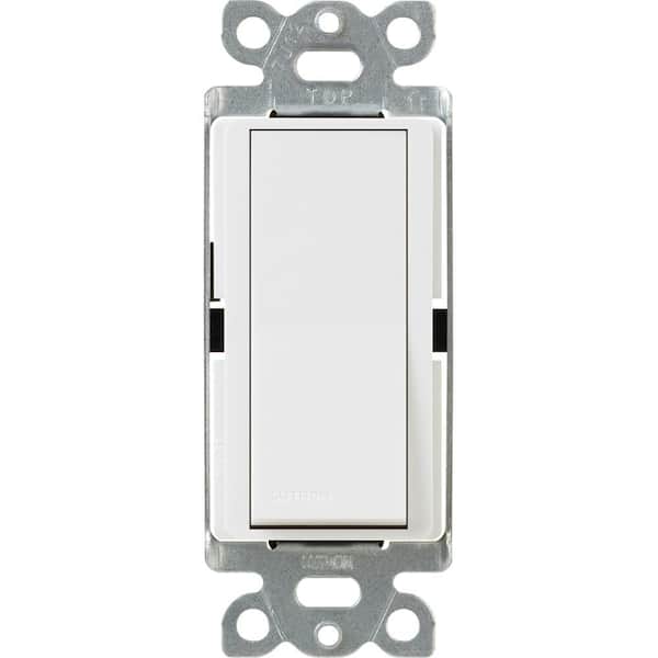 Lutron Claro On/Off Switch, 15 Amp/4 Way, White (CA-4PS-WH)
