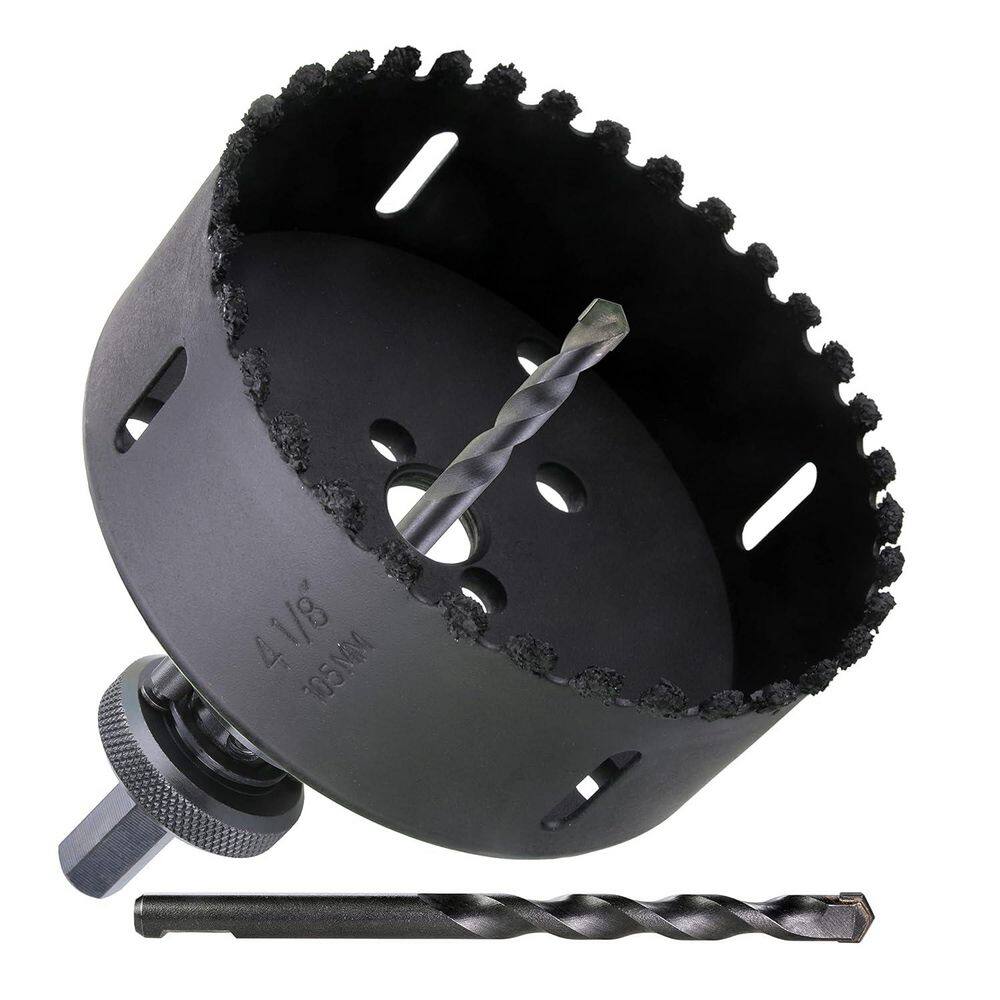 3 Inch Hole Saw For Wood 3 1/8 Inch Hole Saw For Wood, 78mm Diameter HSS Bi-Metal Hole Cutter Circular Drill Bit For Plastic, Drywall, Plasterboard, Fiberglass And Vent Pipe, 3/8" Hex