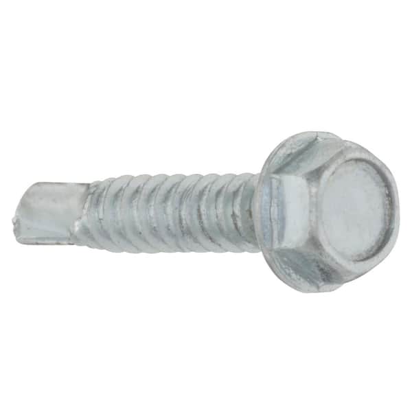 #10 1-1/4 in. External Hex Flange Sheet Metal Screw (2 per Pack)