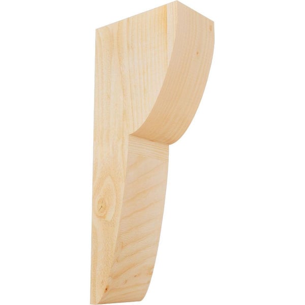 Ekena Millwork 6 in. x 10 in. x 26 in. Douglas Fir Carmel Smooth Corbel