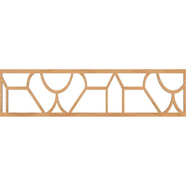 Ekena Millwork Whitechapel Fretwork 0.25 in. D x 47 in. W x 12 in. L Maple Wood Panel Moulding