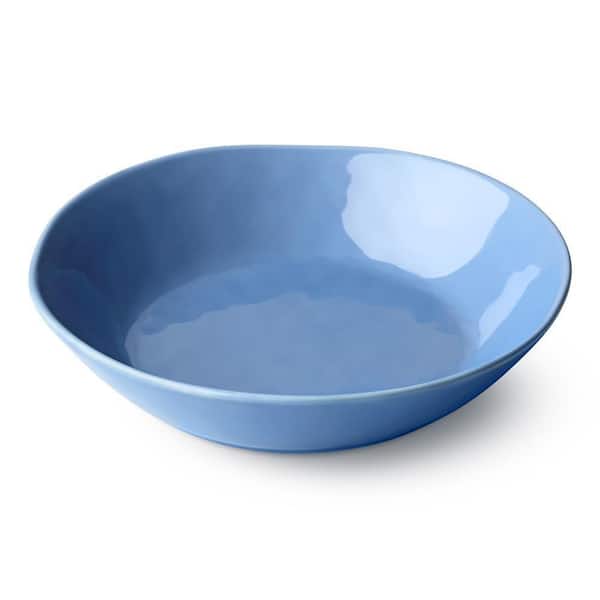 Cloudy Sky Set of 4 40 fl. oz. Blue Stoneware Soup Bowl 9.5 in. x 2.25 in.