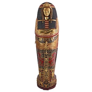 Queen Ankhesenamun Life-Size Sarcophagus Multi-colored Accent Cabinet