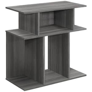 Jasmine 23.75 in. Grey Particle Board and Laminate Accent Table