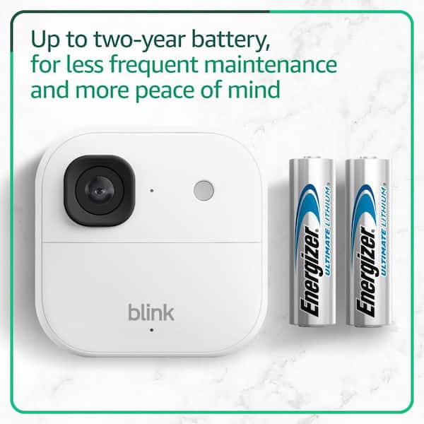 Blink 2K Wireless Smart Security Camera (2-Cameras) and Battery