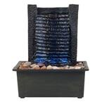 Indoor Tabletop Stone Wall Water Fountain with LED Lights