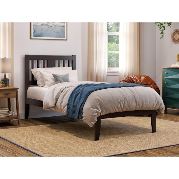 AFI Tahoe Espresso Twin Solid Wood Extra Long Platform Bed