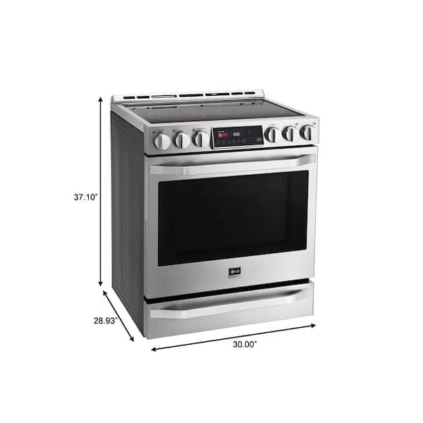 LG STUDIO 30 in. 6.3 cu. ft. Smart Slide-In Electric Range with