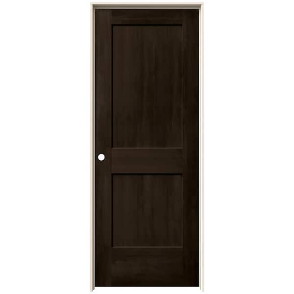 JELD-WEN 28 in. x 80 in. Monroe Espresso Stain Right-Hand Molded Composite Single Prehung Interior Door