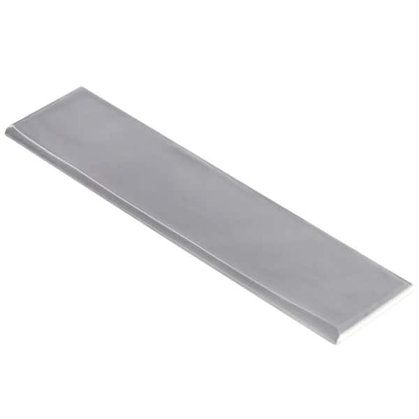 Birmingham Charcoal 3 in. x 12 in. Ceramic Bullnose TIle