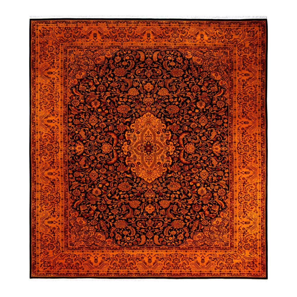 Fine Vibrance Orange 9 X 12 Hand-Knotted Wool Indoor Area Rug price history on PriceWatchPro