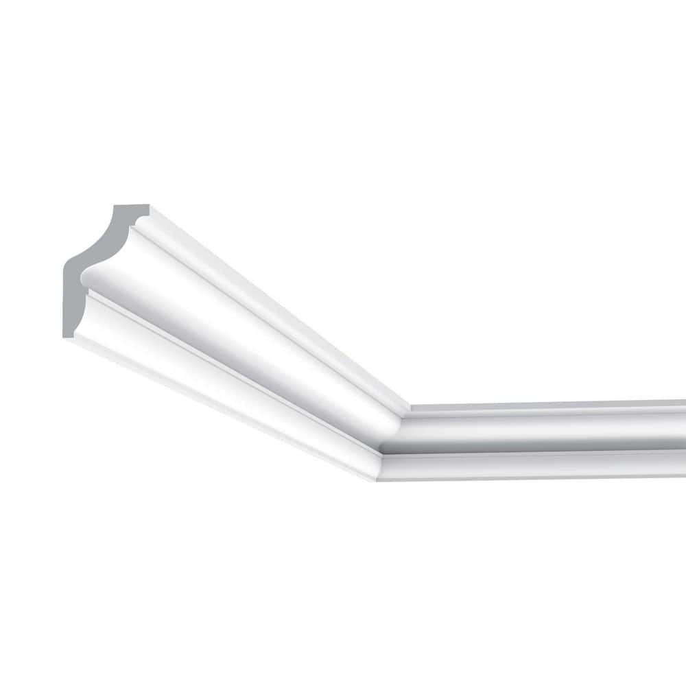Primed White Polystyrene Crown Moulding Set of 5