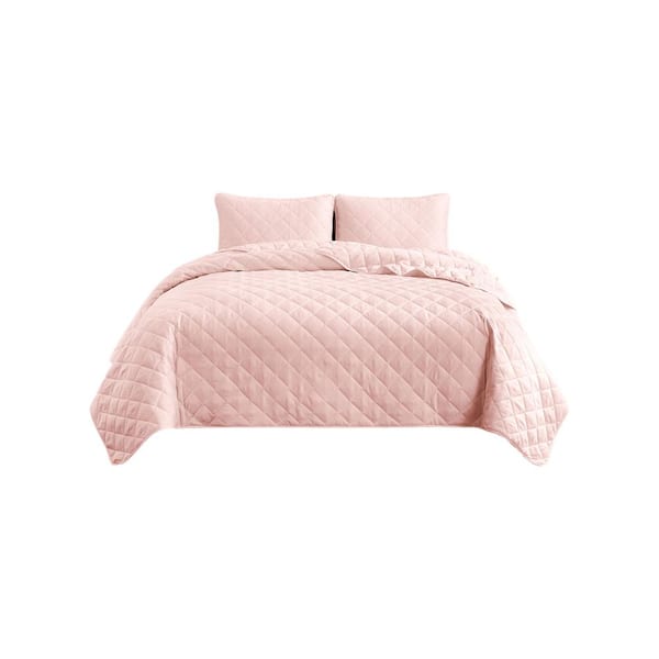 Swift Home All-Season 2-Piece Coconut Milk Solid Color Microfiber Twin/Twin XL Quilt Set