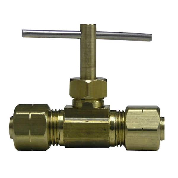 Everbilt 3/8 in. OD x 1/4 in. OD Compression Brass Tee Fitting