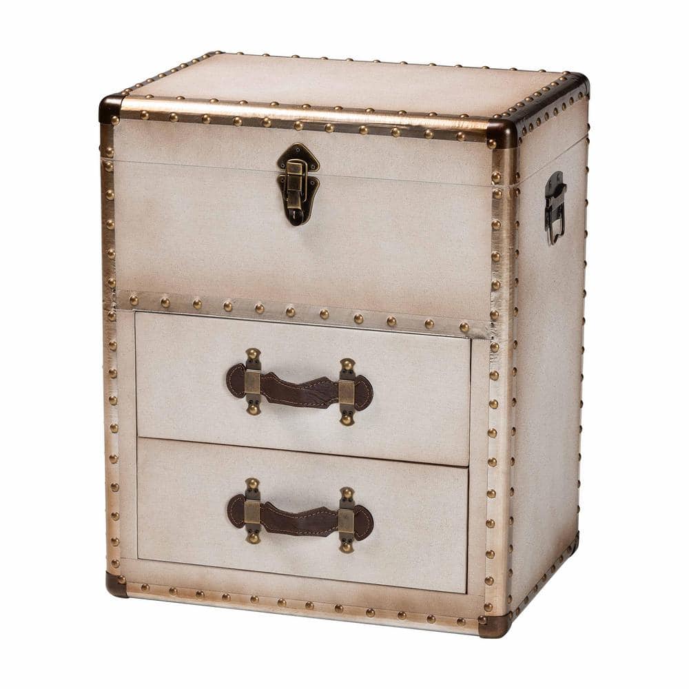 Agatha Beige 23.2 in. Accent Cabinet