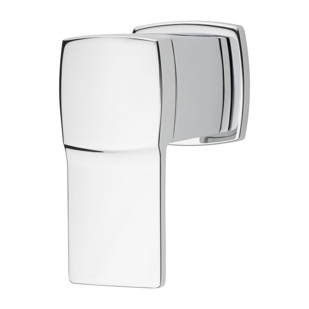 Polished Chrome Wall-Mounted Lever Valve Trim