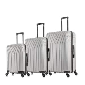 Vasty Lightweight Hardside Spinner Grey 3-Piece Luggage set 20 in. x 24 in. x 28 in.