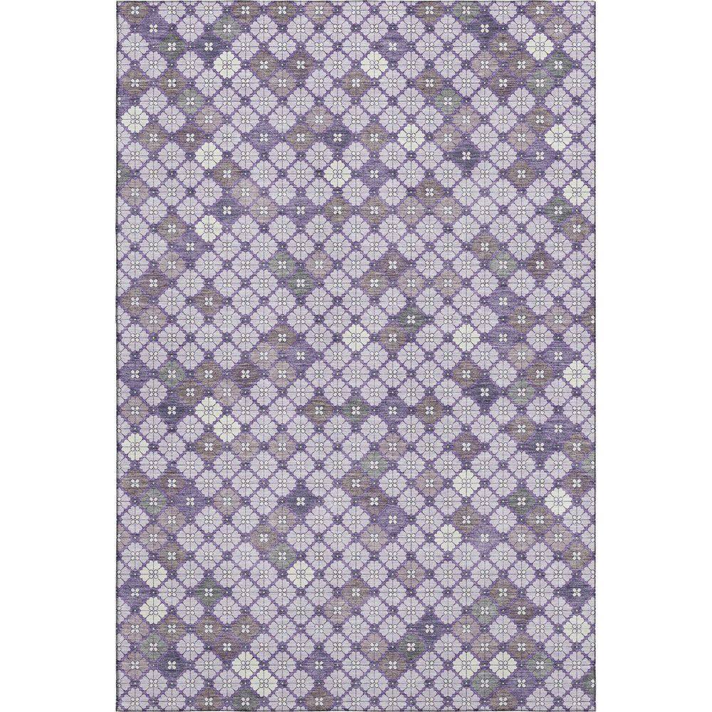 Mayfield Premium Machine Washable Abstract AMF1837 Lavender 8 ft. x 10 ft. Area Rug price history on PriceWatchPro