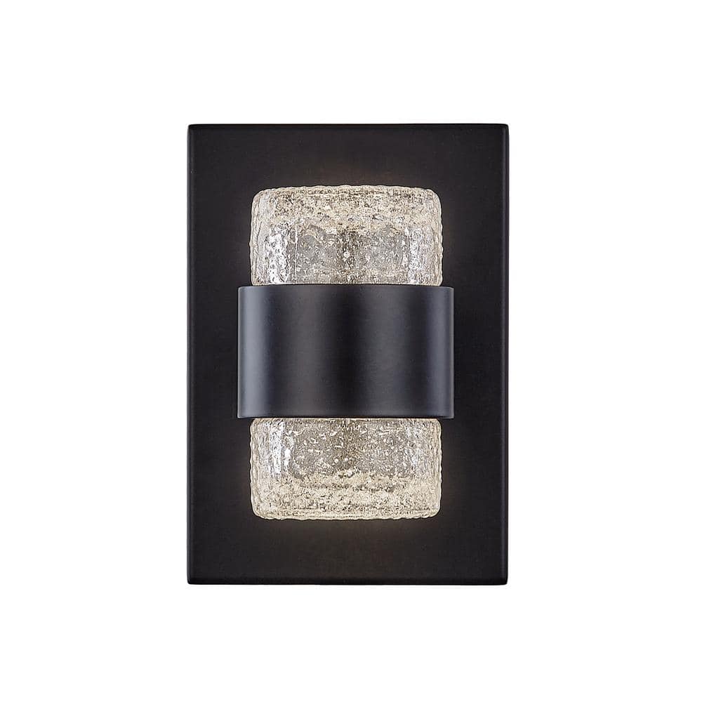 Copenhagen 8-in 1-Light 11-Watt Black Integrated LED Exterior Wall Sconce price history on PriceWatchPro