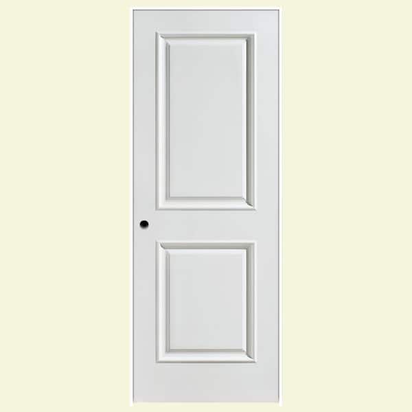 Masonite 24 in. x 80 in. Palazzo Capri 2-Panel Square Top Solid-Core Smooth Primed Composite Single Prehung Interior Door