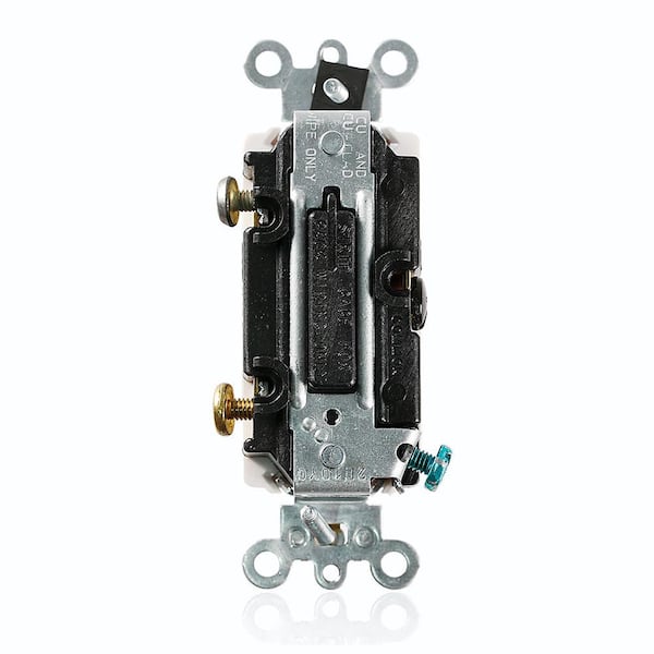 20 Amp Decora Plus Commercial Grade Single Pole Rocker Switch with Pilot Light, White 5628-2W
