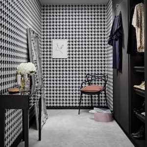 Dogtooth Black Texture Classic Removable Wallpaper