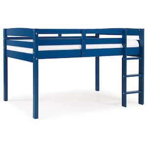 Tribeca Blue Solid Wood Twin Size Junior Loft Bed