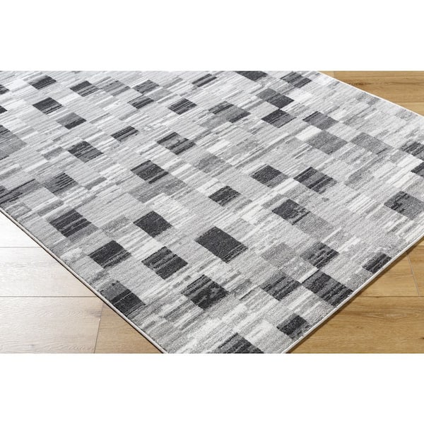Monte Carlo MNC-2362 5 ft. x 7 ft. Gray Machine Woven Area Rug